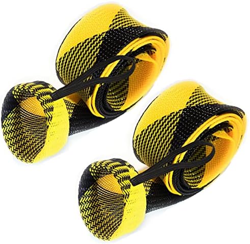 Reaction Tackle Rod Socks, Fishing Rod Sleeves and Covers for Spinning and Casting Rods, Breathable Mesh Rod Protectors with Elastic Band (2-Pack) by ReactionTackle
