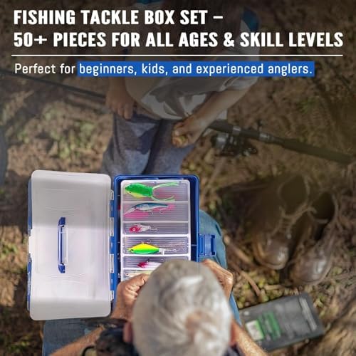 Large 3-Layer Fishing Tackle Box Lures with Tackle Included 448 Pcs - Image 5