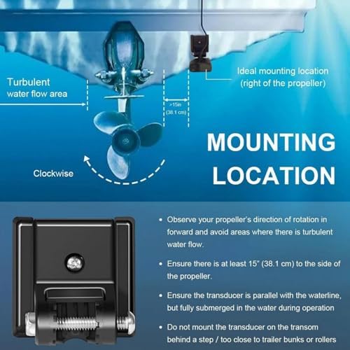 Transom Mounting Hardware Kit 7400931 for XHS Model Skimmer Transducer Fishing Accessories - Image 7