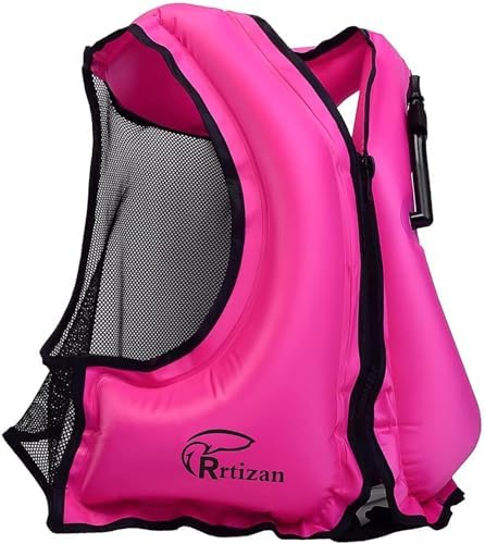 Rrtizan Inflatable Snorkel Vest for Adult, Suitable for Adult 90-220lbs by RrtizanSummerandWinterProducts