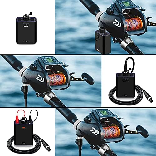 BatPower 7.8-15Ah Prof Electric Fishing Reel Battery for Daiwa Tanacom 1200 1000 800 750 500 Seaborg 500MJ, Shimano BeastMaster ForceMaster Leobritz with Charger - Image 3