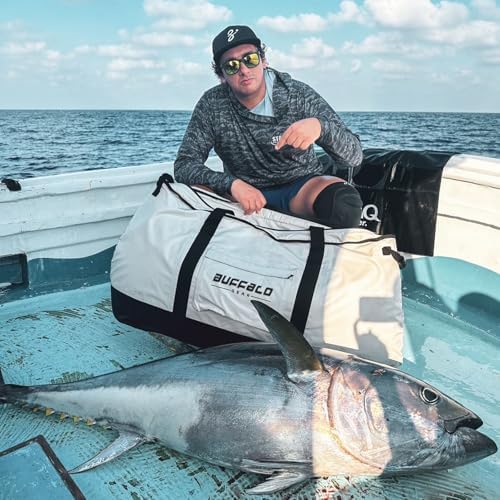Buffalo Gear Insulated Fish Cooler Bag 106Qt Fish Kill Bag with YKK Zipper, Flat Bottorm Fishing Bag Keep Your Catch Cool and Fresh All Day - Image 2