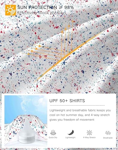 Pudolla Men's Sun Protection Hoodie Shirts UPF 50+ Fishing Hiking Shirt - Image 6