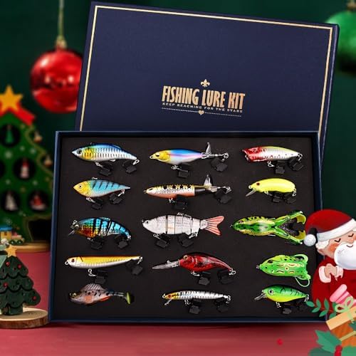 Fishing Lures Kit for Bass, 15PCS Swimbaits Crankbaits Fishing Tackle Set - Image 2