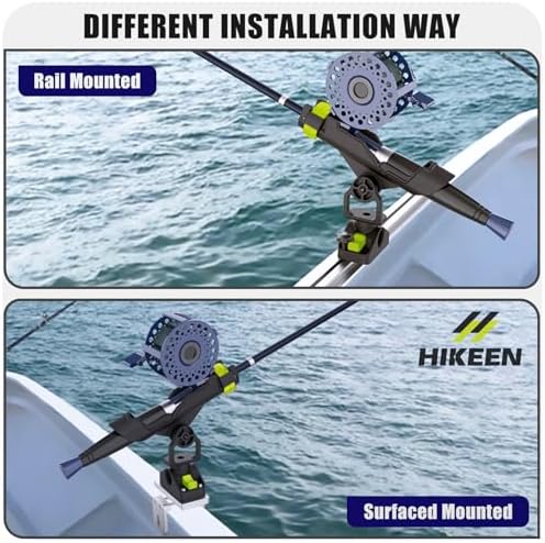 Combo Mount Fishing Rod Holders - 360 Degree Adjustable Boat Rod Rack - Image 6