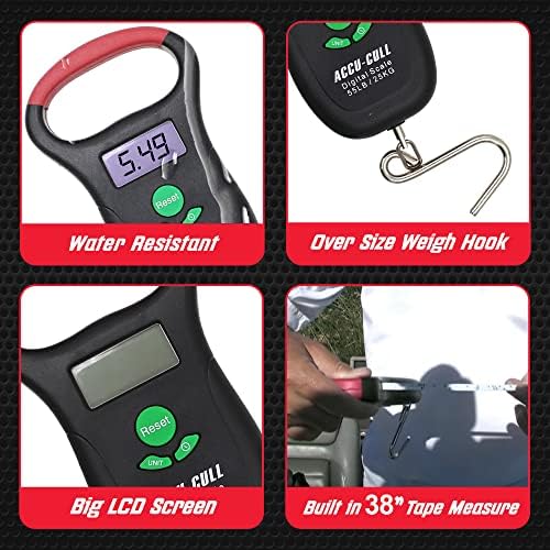 Fish Culling System Digital Fish Scale with Mini Fish Gripper - 2-in-1 Combo Pack Weighing Fishing Gear - Fishing Accessories and Fishing Equipment to Add in Fishing Tools Kit - Image 6
