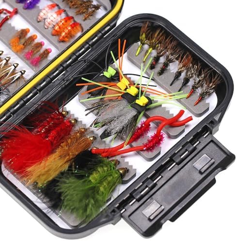 70pcs Fly Fishing Flies Assortment Kit with Waterproof Fly Box - Image 5