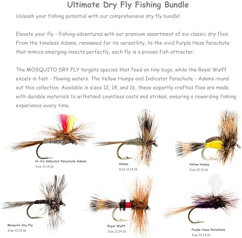Outdoor Planet Premium Fly Fishing Flies Assortment | Waterproof Fly Box | Dry, Wet, Nymphs, Streamers, Wooly Buggers, Hopper, Caddis | Trout, Steelhead, Bass Fishing Lure Set - Image 4