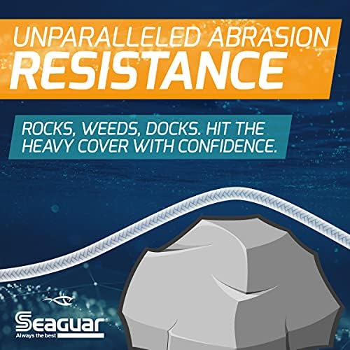 Seaguar AbrazX Freshwater Abrasion Resistant Fluorocarbon Fishing Line for Docks, Rocks, Weeds, & Logs - Multiple Sizes - Image 5