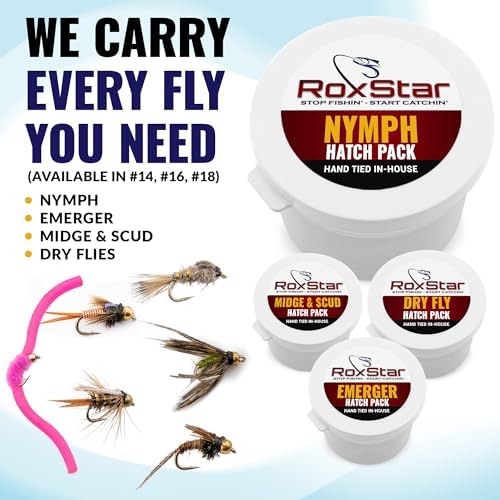 RoxStar Fishing Fly Shop, Premium Stimulator Dry Fly Assortment, Emerger Hatch Pack, Nymph Fly Hatch Pack for Trout and Bass - Image 5