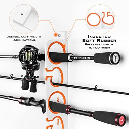 KastKing Horizontal Fishing Rod Holder, White, 1 Pack - Image 3