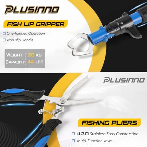 PLUSINNO Fishing Rod and Reel Combos - Carbon Fiber Telescopic Fishing Pole - Spinning Reel 12 +1 Shielded Bearings Stainless Steel BB - Image 5