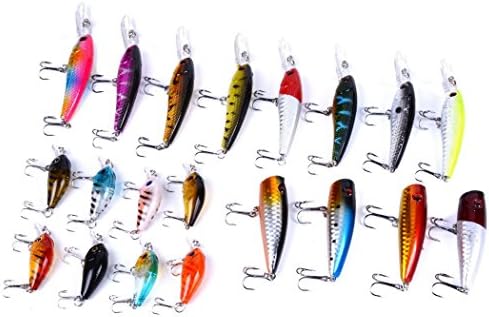 Aorace Fishing Lures Kit Mixed Including Minnow Popper Crank Baits with Hooks for Saltwater Freshwater Trout Bass Salmon Fishing - Image 4