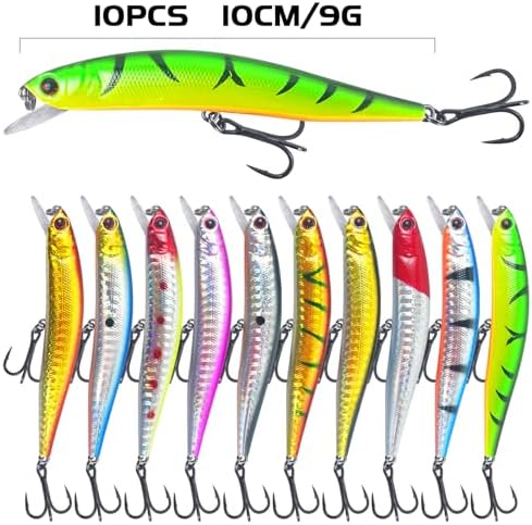 43Pcs Fishing Lures Kit Minnow Popper Walleye Fishing Lures Mixed Hard Crank Baits for Bass Fishing Walleye Salmon Freshwater Saltwater - Image 2