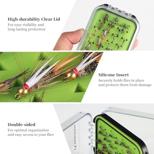 Maxcatch Nymph Fly Fishing Flies Kit for Trout, 24-Piece Assortment with Waterproof Pocket Box, Hand-Tied, Travel-Friendly - Image 4
