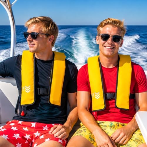 Manual Inflatable Life Jacket,Preserver PFD for Adults,Life Vest for Adults,Supports Weight up to 330 pounds - Image 5