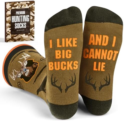 Fishing Gifts, Hunting Gifts for Men - Deer & Duck Hunting Accessories, Fly Fishing Accessories - Father Day Gift by SOCKJAR
