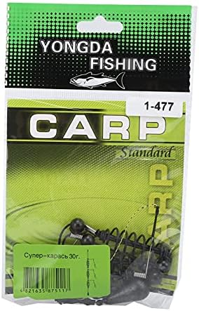 Artificial Lure Fish Hooks Cage 3 Set Trap Basket and Fishing Feeder Tackle Bait Trap Cage Feeder Basket Holder for Carp Spring Fishing with Strong High Carbon Steel Hooks Prevent - Image 6