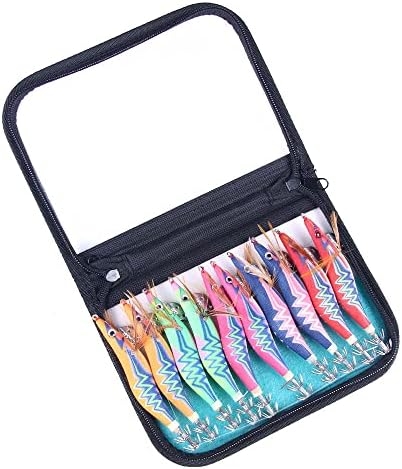 10pcs Squid Jigs Saltwater Glow Squid Jig Fishing Lures Shrimp Prawn Lures Luminous Artificial Fishing Lures Kit for Octopus Cuttlefish - Image 7