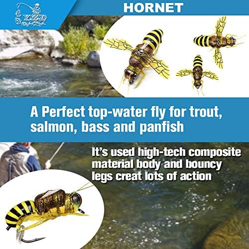 YZD Fly Fishing Flies Realistic Dry Wet Nymph Trout Flies Hand Tie Lures Kits 12/26/48 Pcs… - Image 4