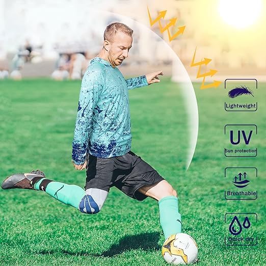 Men's UPF 50+ Sun Protection Hoodie, Long Sleeve Fishing Shirt - Image 5