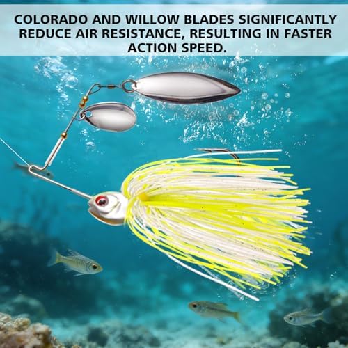 FONMANG Fishing Lure Spinner baits for Freshwater and Saltwater,2026 New Bass Trout Fishing Lures Also for Crappie Salmon Walleye Pike - Image 5
