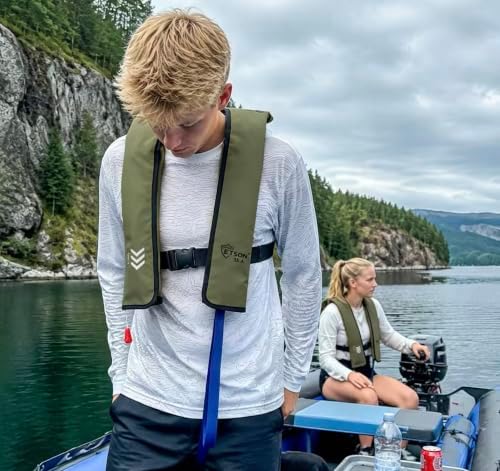 Automatic Inflatable Life Jacket,Preserver PFD for Adults,Life Vest for Adult,Supports Weight up to 330 pounds - Image 4