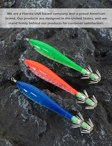 BLUEWING Fishing Squid Jig Hooks Double-Layered Stainless Steel, Fish Lure Baits for Freshwater and Saltwater - Image 5