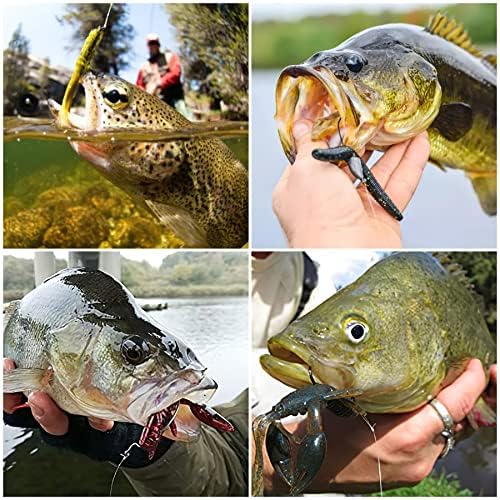 UCEC EWG Fishing Hooks, Offset Worm Hooks for Bass Fishing Hook Texas Rig - Image 6