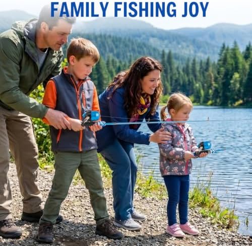 ODDSPRO Kids Fishing Pole Pink, Portable Telescopic Fishing Rod and Reel Combo Kit - with Spincast Fishing Reel Tackle Box for Girls, Youth - Image 4