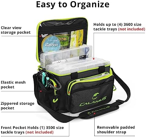 Calamus TB61 Fishing Tackle Bag, Fishing Gear, Gifts for Angler, Green - Image 2