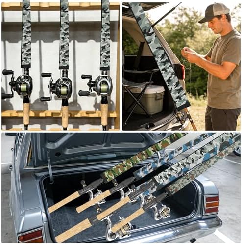 Neoprene Camo Fishing Rod Sleeves,Fishing Pole Sleeves,Fishing Rod Socks - Image 3
