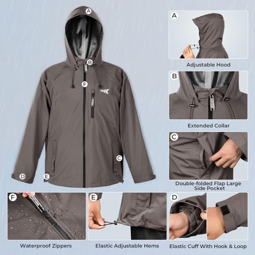 KastKing HydroSense Essential Waterproof Beathable Lightweight Rain Suit - Image 2