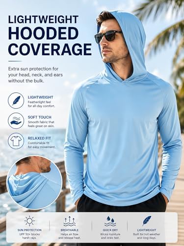 ZITY Men's Lightweight Pullover Hoodie UPF 50+ Fishing Shirts Sweatshirt - Image 4