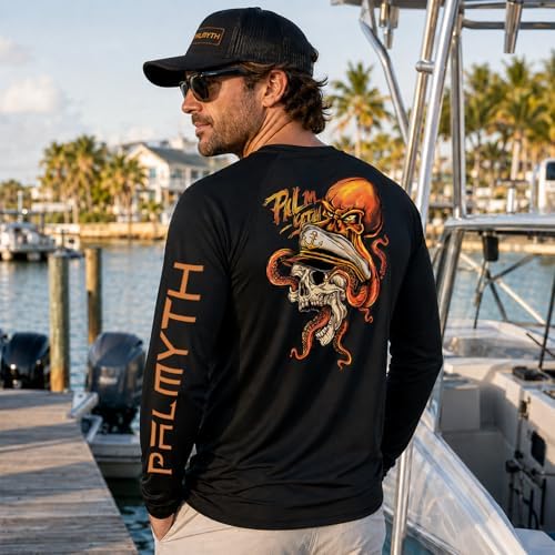 Palmyth Fishing Shirts for Men Long Sleeve UPF 50+ T Shirt Sun Protection - Image 2