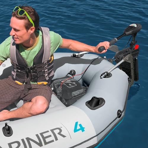 INTEX 68624EP Motor Mount Kit: Easy to Attach – Heavy-duty Composite Mount – Marine Plywood – Aluminum Support Arms – Fits up to 3.0 HP Motors - Image 4