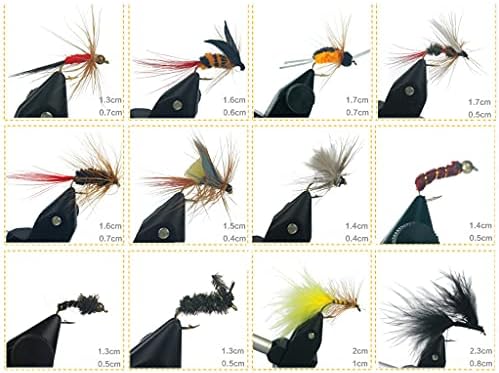 Fly Fishing Fly Hooks Dry Wet Nymphs Streamers for Trout Salmon Grayling Fishing with Box Dry - Image 7