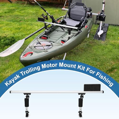 Kayak Trolling Motor Mount Kit,Trolling Motor Mount Bracket & Fishing Accessories Mount Platform for Kayak,Fishing Kayak Aluminum Sliding Mechanism Trolling Motor Mount - Image 2