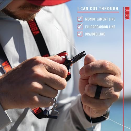 Bubba Micro Fishing Shears with Lanyard, Titanium-Nitride Coated Blades, Cuts through Monofilament, Fluorocarbon, and Braided Line, For Fishing - Image 3