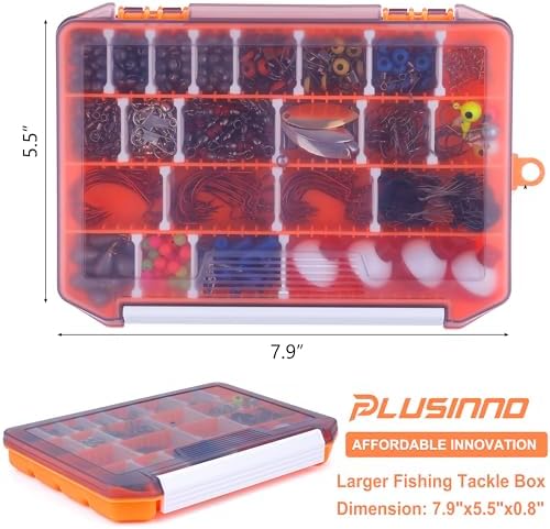 PLUSINNO Fishing Lures, All-in-One Fishing Tackle Box with Tackle Included, Fishing Gear Lure Bait Accessories Kit for Freshwater Bass Trout, Ideal Fishing Gifts for Men, Father & Beginners - Image 3