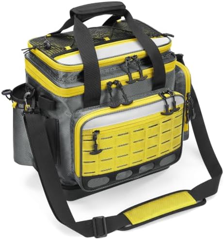 KEXMO Fishing Saltwater Tackle Box Bag, Waterproof Tackle Bag for Men by KEXMO