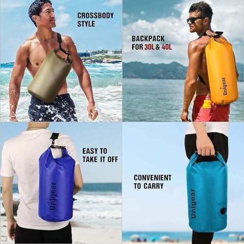 Unigear Floating Waterproof Dry Bag for Kayaking, 2L/5L/10L/20L/30L/40L - Image 6