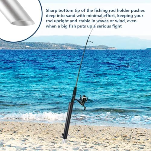 2 Pack Aluminum Sand Spikes for Surf Fishing, 2-Stage Adjustable - Image 5