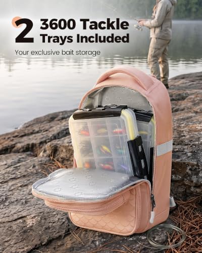 MATEIN Fishing Sling Bag with Phone Pouch, 3600 Tackle Box Backpack - Image 2