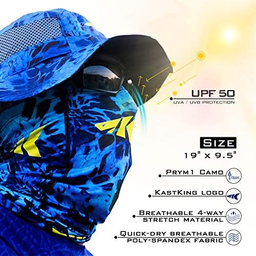 KastKing Sol Armis UPF50+ Neck Gaiter, Hydrocool Fishing Mask, Men & Women - Image 2
