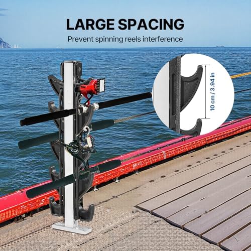 Fishing Rod Holder for Boat, Crappie Rod Holder for Transportation & Storage，Heavy Duty Angler Accessory for Fishing Boat & Pontoon boat (8 Rod) - Image 3