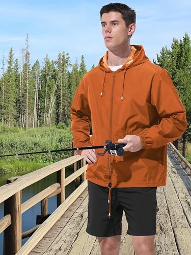 UIQUR Mens Rain Jacket Raincoat Waterproof Windbreaker - Image 3