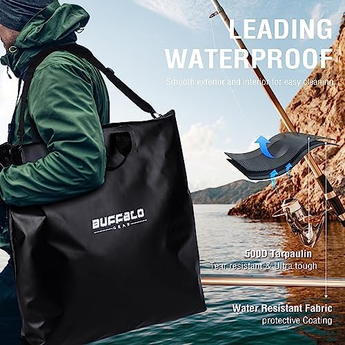 Buffalo Gear Fish Tournament Weigh in Bag for Bass Fishing, Heavy Duty Fish Bag for Caught Fish Waterproof,Leakproof,Puncture Resistant - Image 3