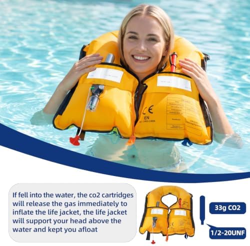 Rrtizan Inflatable Life Jacket for Adults - Automatic/Manual for Fishing - Image 4