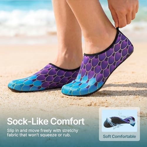 Water Shoes for Women Men Quick-Dry Aqua Socks Swim Beach Outfits Barefoot - Image 4